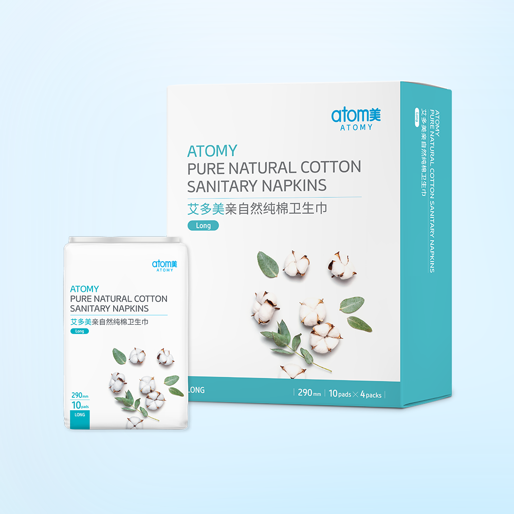 Atomy Pure Natural Cotton Sanitary Napkins_Long